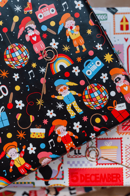 Sinterklaas cadeaupapier 3 rollen
