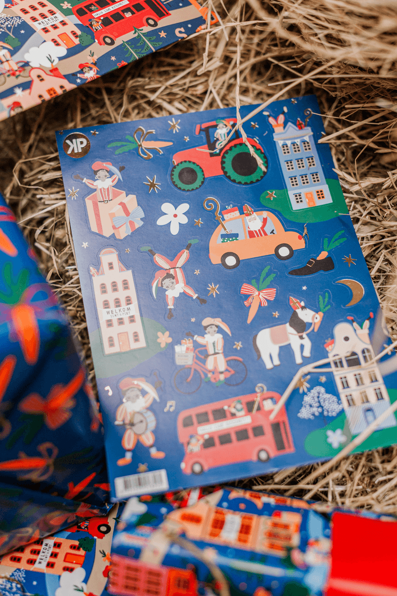 Sinterklaasfeest stickervel