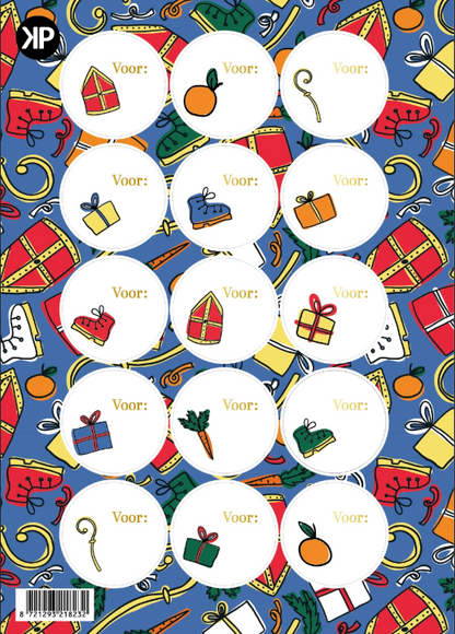 Sinterklaaspret stickervel