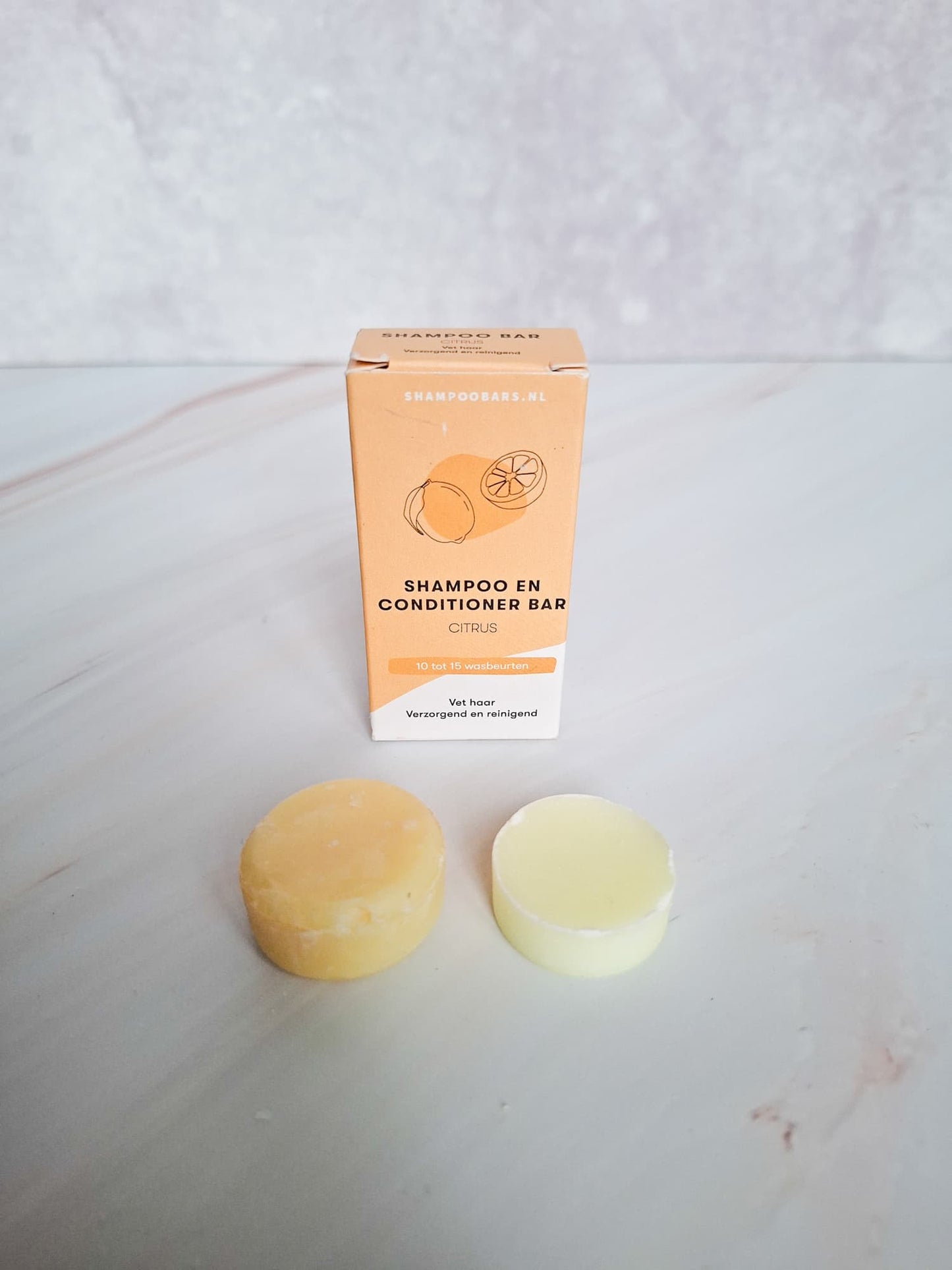 Mini shampoo bar en conditioner bar citrus