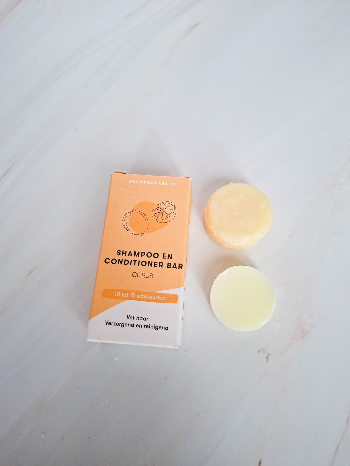 Mini shampoo bar en conditioner bar citrus