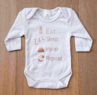 Romper eat sleep poop repeat