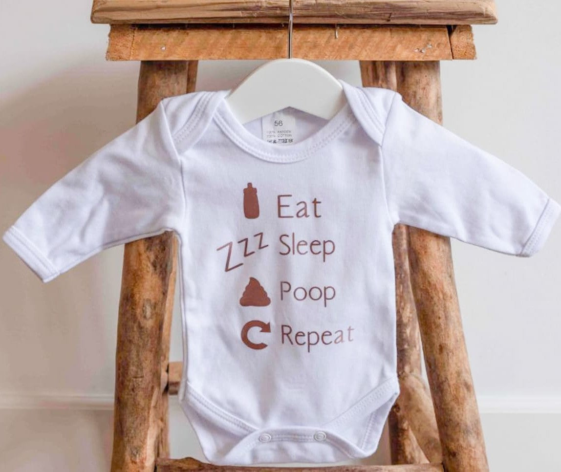 Romper eat sleep poop repeat